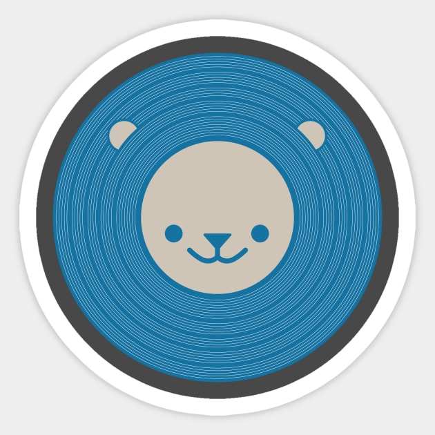 Vinyl Lion (Blue) Sticker by SMcGuire